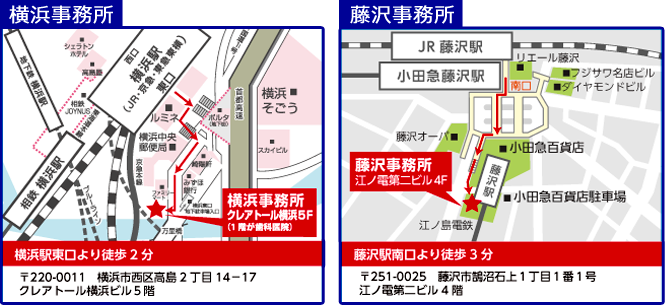 横浜・藤沢地図